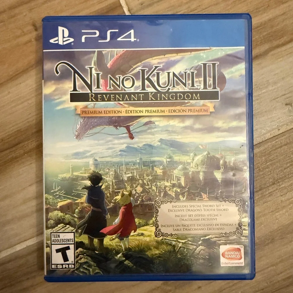 Ni no Kuni II Revenant Kingdom Premium Edition PS4 Case Disc Insert - UNTESTED